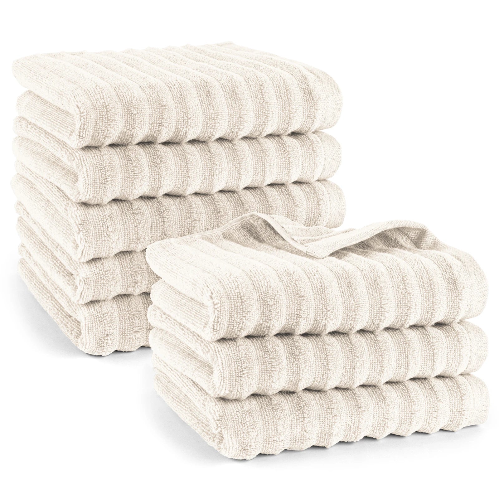 Handtuch Set Waves – 100 % Baumwolle, Premium Frottee