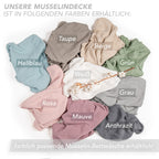 Musselin Decke - Grün - 2x130x170cm