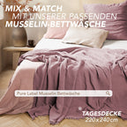 Musselin Tagesdecke - Weiß / 130x170cm Pure Label
