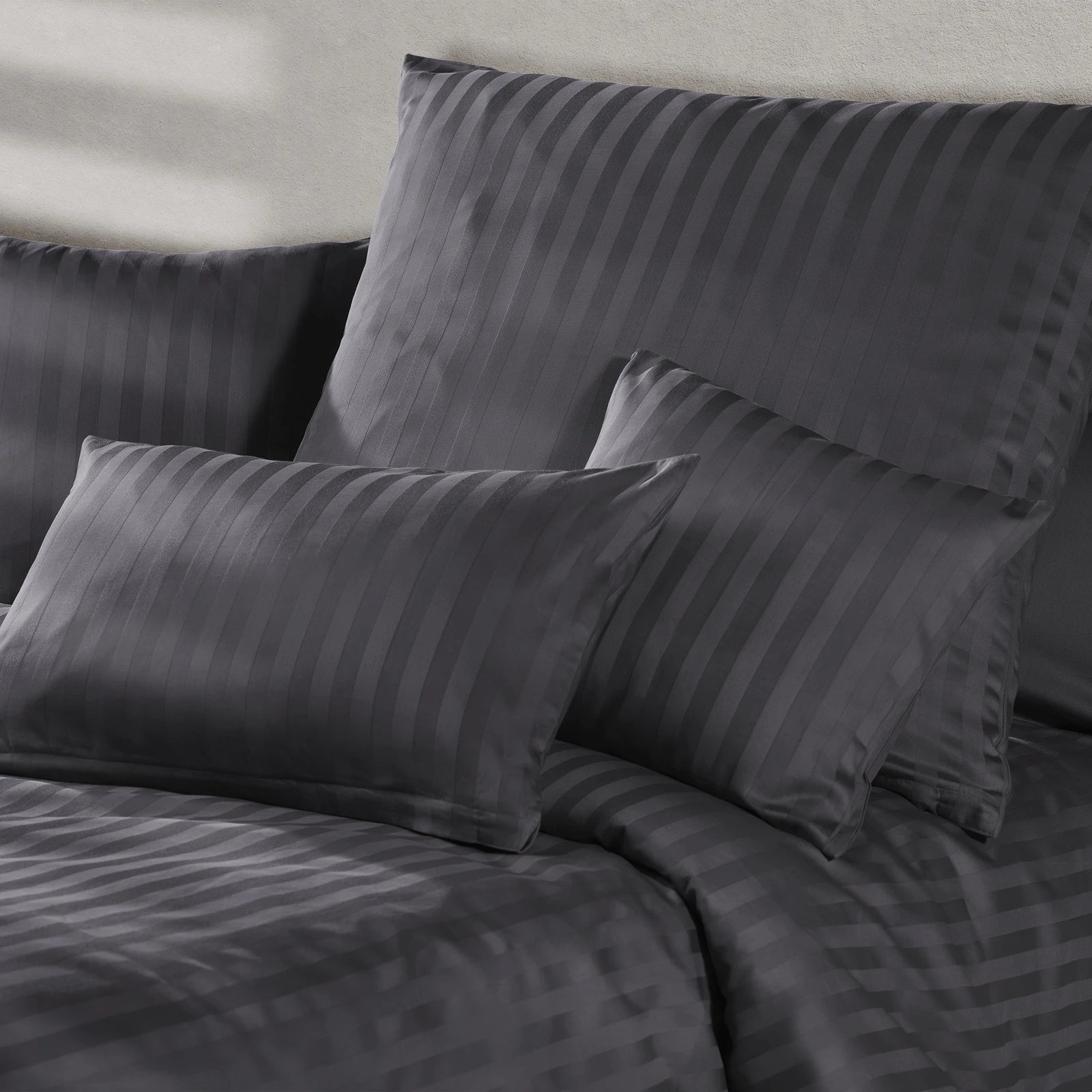 Mako Satin Damaststreifen Bettwäsche