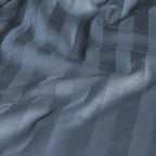 Mako Satin Kissenbezug Damast Streifen - Pure Label - Anthrazit - 80x80cm