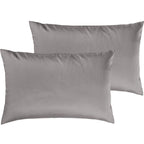 Satin Kopfkissen - Pure Label - Hellgrau - 2er Set 40x60cm