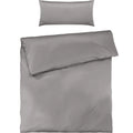 Mako Satin Bettwäsche - Pure Label - Hellgrau - 155x220 + 40x80cm