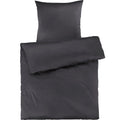 Mako Satin Bettwäsche - Pure Label - Anthrazit - 155x220 + 80x80cm