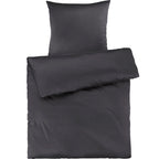 Mako Satin Bettwäsche - Pure Label - Anthrazit - 155x220 + 80x80cm