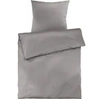 Mako Satin Bettwäsche - Pure Label - Hellgrau - 155x220 + 80x80cm