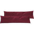 Satin Kopfkissen - Pure Label - Aurora Rot - 2er Set 40x145cm