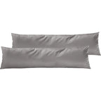 Satin Kopfkissen - Pure Label - Hellgrau - 2er Set 40x145cm