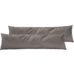 Satin Kopfkissen - Pure Label - Taupe - 2er Set 40x145cm