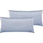 Satin Kopfkissen - Pure Label - Ice Blau - 2er Set 40x80cm