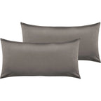 Satin Kopfkissen - Pure Label - Taupe - 2er Set 40x80cm