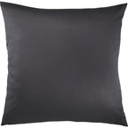 Satin Kopfkissen - Pure Label - Anthrazit - 40x40cm