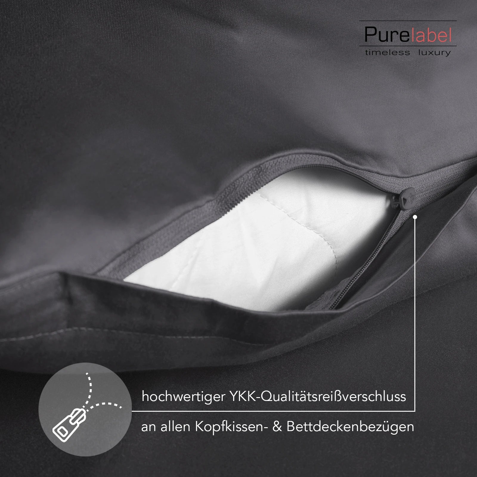 Satin Kopfkissen - Pure Label