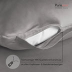 Satin Kopfkissen - Pure Label - Hellgrau - 40x60cm