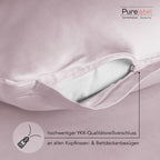 Mako Satin Bettwäsche - Pure Label - Soft Rosa - 155x220 + 40x80cm
