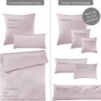 Mako Satin Bettwäsche - Pure Label - Soft Rosa - 155x220 + 40x80cm