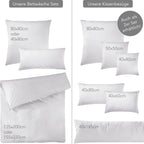 Mako Satin Bettwäsche - Pure Label - Weiß - 155x220 + 80x80cm