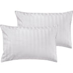 Mako Satin Kissenbezug Damast Streifen - Pure Label - Anthrazit - 80x80cm