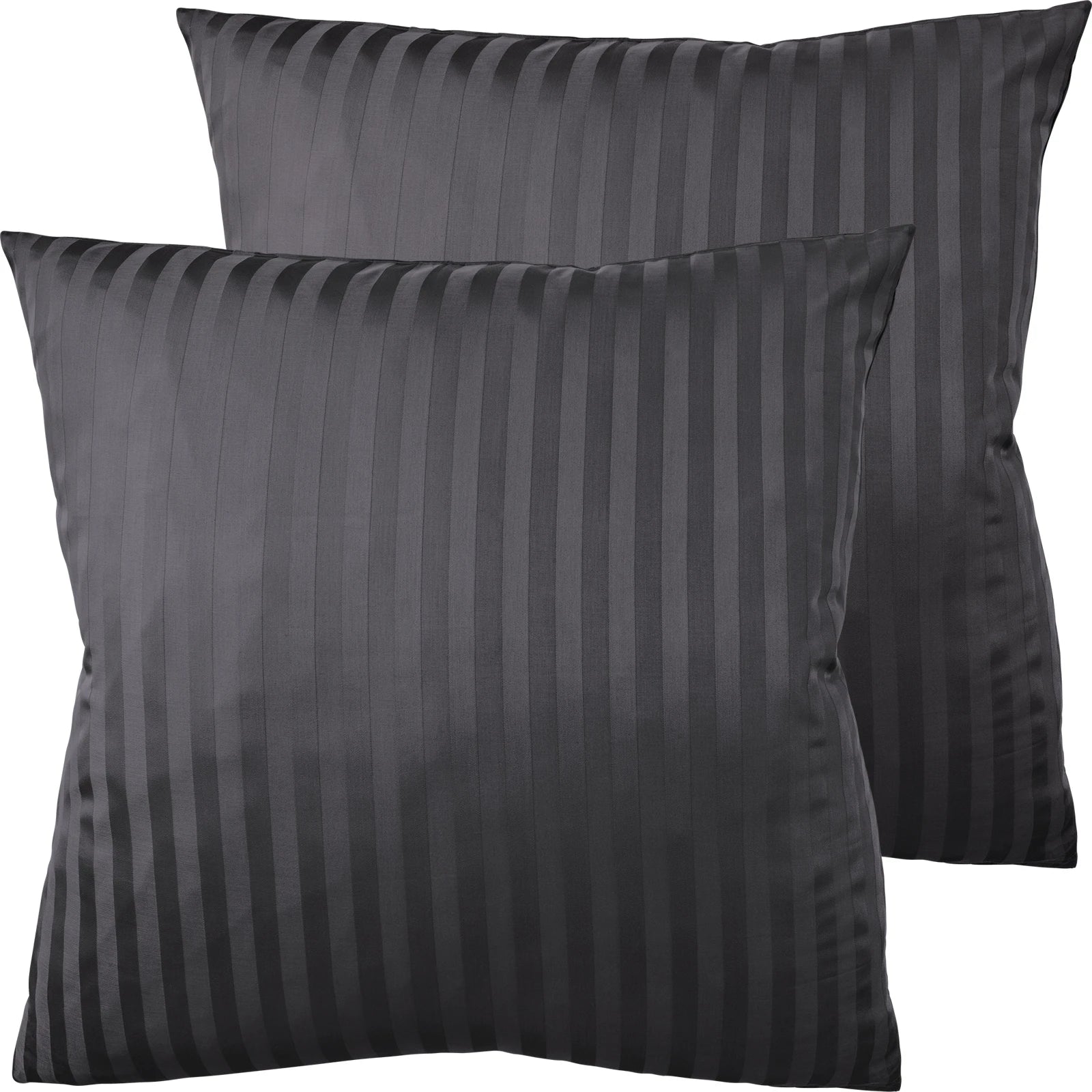 Mako Satin Kissenbezug Damast Streifen - Pure Label