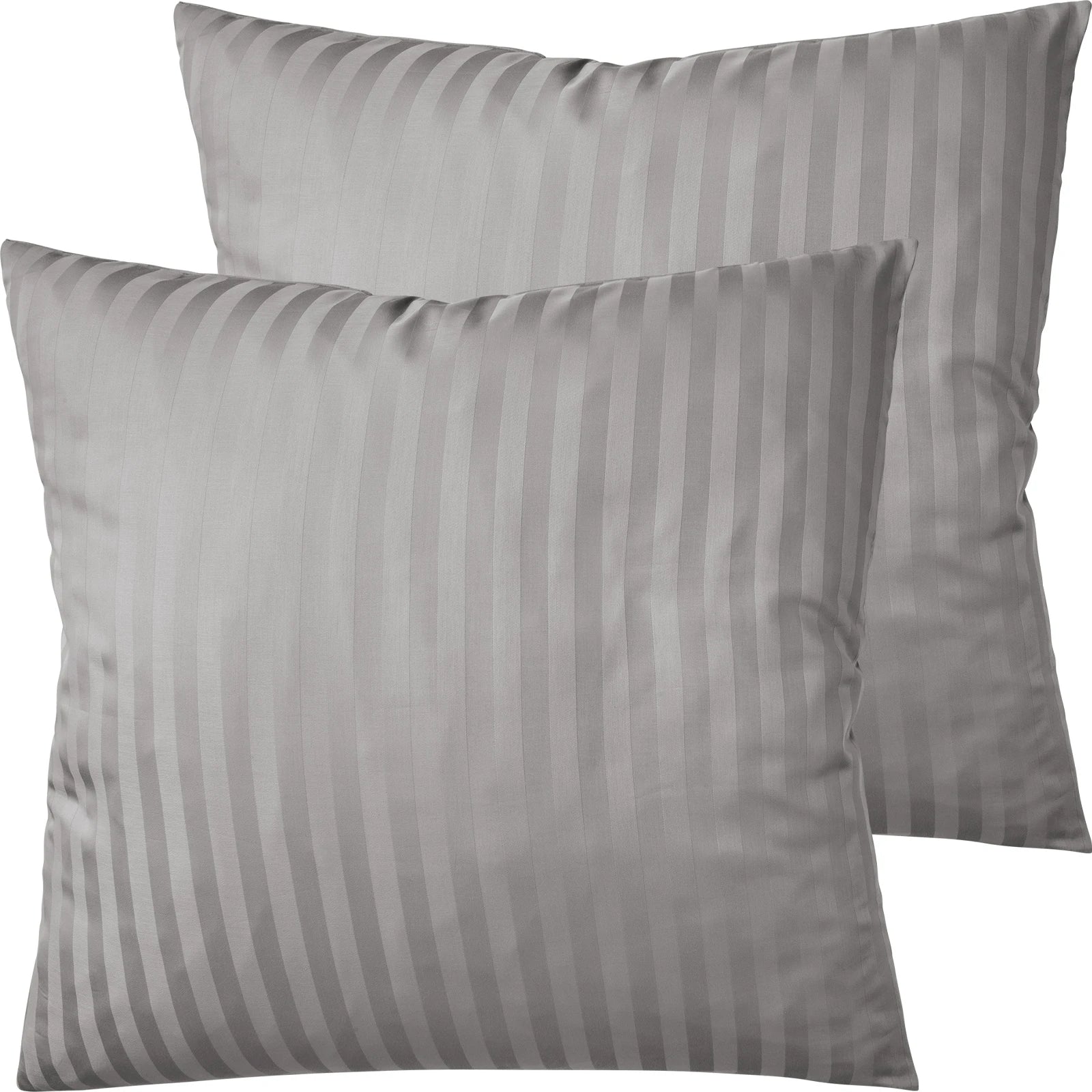 Mako Satin Kissenbezug Damast Streifen - Pure Label