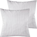 Mako Satin Kissenbezug Damast Streifen - Pure Label - Anthrazit - 80x80cm