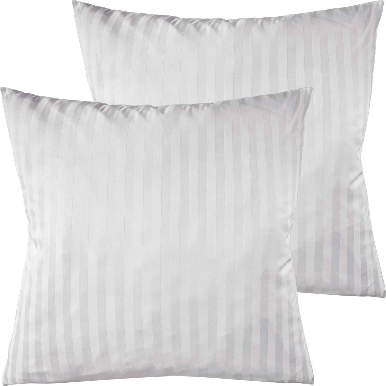 Mako Satin Kissenbezug Damast Streifen - Pure Label