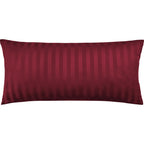 Mako Satin Kissenbezug Damast Streifen - Pure Label - Anthrazit - 80x80cm