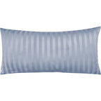 Mako Satin Kissenbezug Damast Streifen - Pure Label - Anthrazit - 80x80cm
