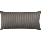 Mako Satin Kissenbezug Damast Streifen - Pure Label - Anthrazit - 80x80cm