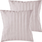 Mako Satin Kissenbezug Damast Streifen - Pure Label - Anthrazit - 80x80cm