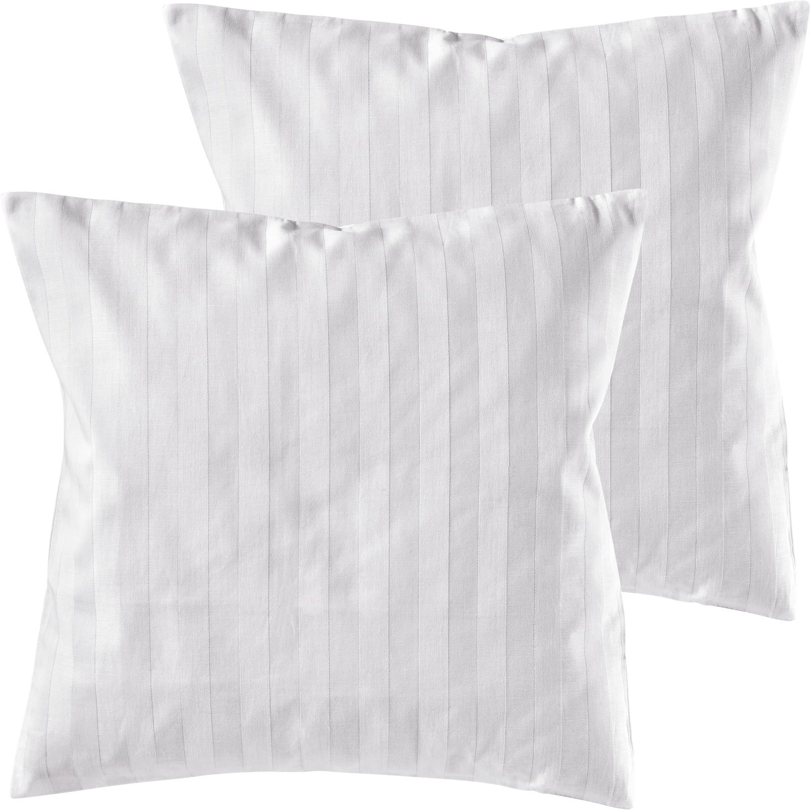 Mako Satin Kissenbezug Damast Streifen - Pure Label