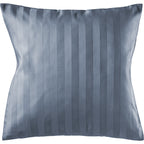 Mako Satin Kissenbezug Damast Streifen - Pure Label - Anthrazit - 80x80cm