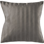 Mako Satin Kissenbezug Damast Streifen - Pure Label - Anthrazit - 80x80cm