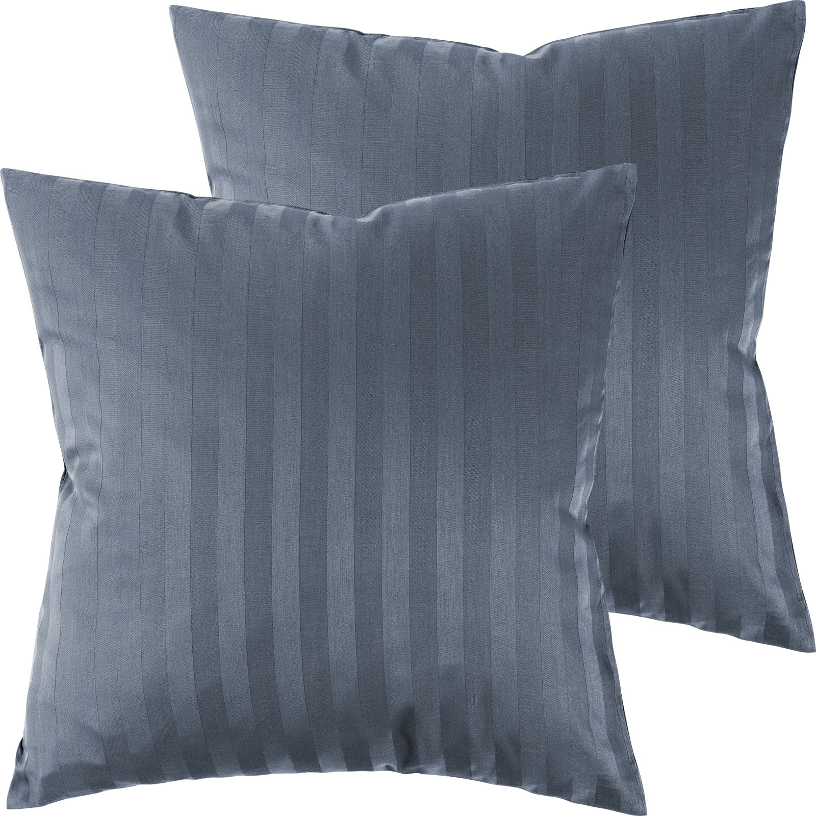 Mako Satin Kissenbezug Damast Streifen - Pure Label