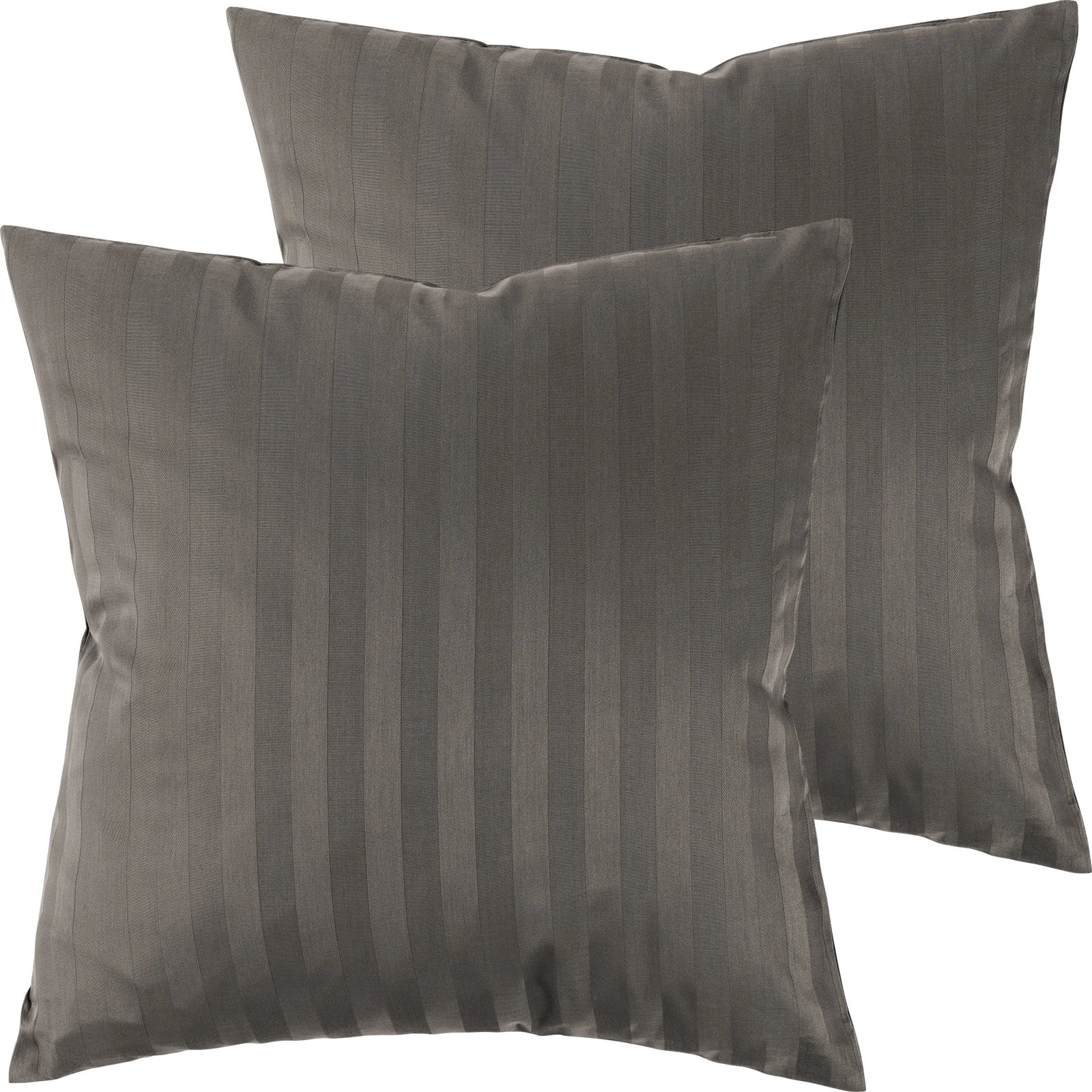 Mako Satin Kissenbezug Damast Streifen - Pure Label