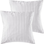 Mako Satin Kissenbezug Damast Streifen - Pure Label - Anthrazit - 80x80cm