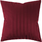 Mako Satin Kissenbezug Damast Streifen - Pure Label - Anthrazit - 80x80cm