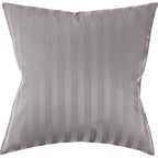 Mako Satin Kissenbezug Damast Streifen - Pure Label - Anthrazit - 80x80cm