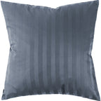 Mako Satin Kissenbezug Damast Streifen - Pure Label - Anthrazit - 80x80cm