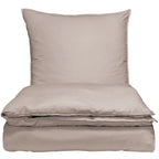 Bettwäsche Halbleinen - Taupe / 135x200cm + 40x80cm Pure Label