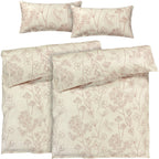 Bettwäsche "Flowers" - Creme / 2x135x200 + 2x 40x80 cm Pure Label