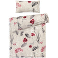 Bettwäsche "Blumen" - Beige / 135x200 + 40x80 cm Pure Label