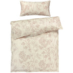 Bettwäsche "Flowers" - Creme / 135x200 + 40x80 cm Pure Label