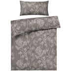 Bettwäsche "Flowers" - Taupe / 135x200 + 40x80 cm Pure Label