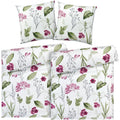 Bettwäsche "Blumen" - Weiß / 155x220 + 80x80 cm Pure Label