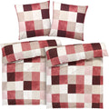 Bettwäsche "Karo" - Rot / 2x135x200 + 2x 80x80 cm Pure Label