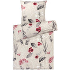Bettwäsche "Blumen" - Beige / 135x200 + 80x80 cm Pure Label