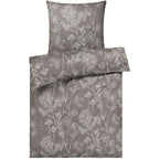 Bettwäsche "Flowers" - Taupe / 135x200 + 80x80 cm Pure Label