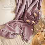 Musselin Tagesdecke - Weiß / 130x170cm Pure Label