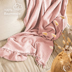 Musselin Tagesdecke - Weiß / 130x170cm Pure Label